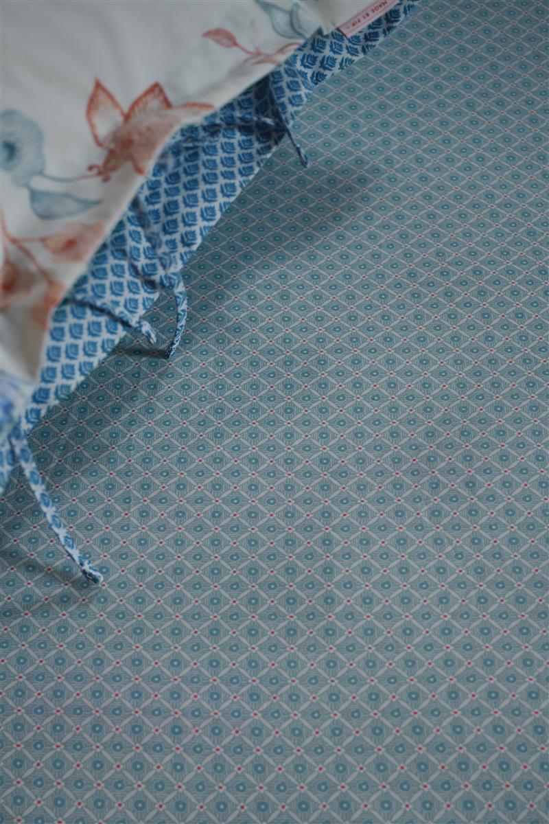 Pip Studio hoeslaken Startile - 90x200 cm - licht blauw