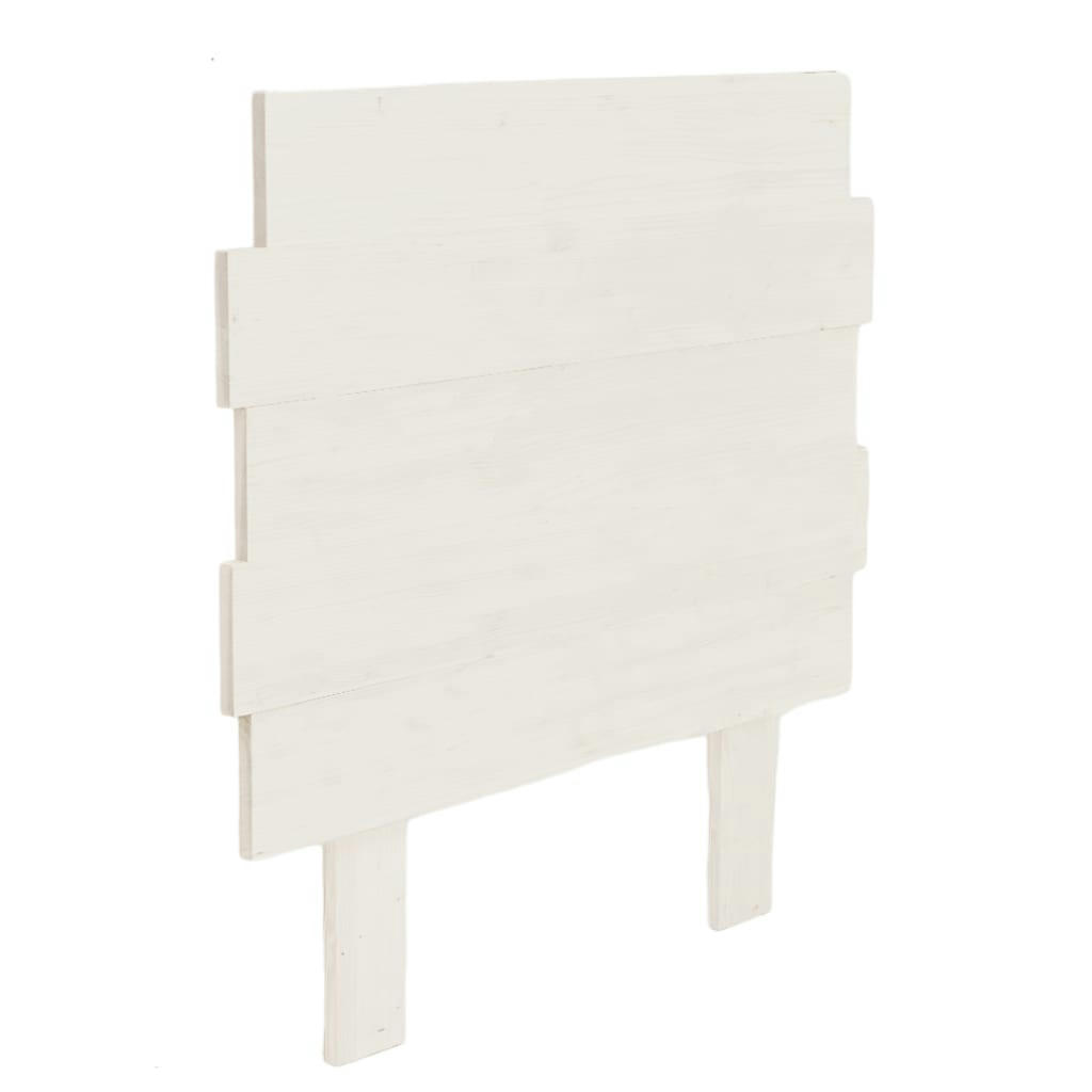 SIARA - Tête de lit en bois d'épicéa pour lit de 150 cm en couleur blanc