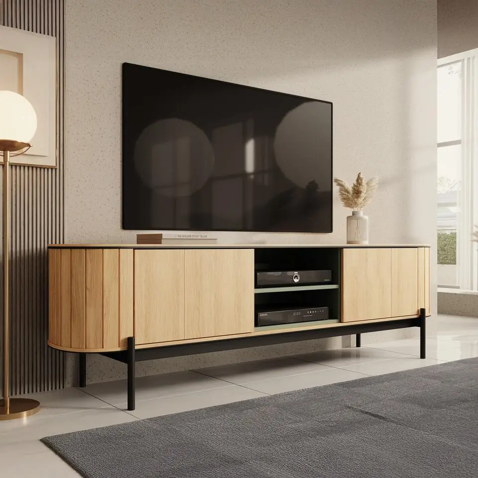 Meubella - TV-Meubel Royale - Eiken - 200 cm