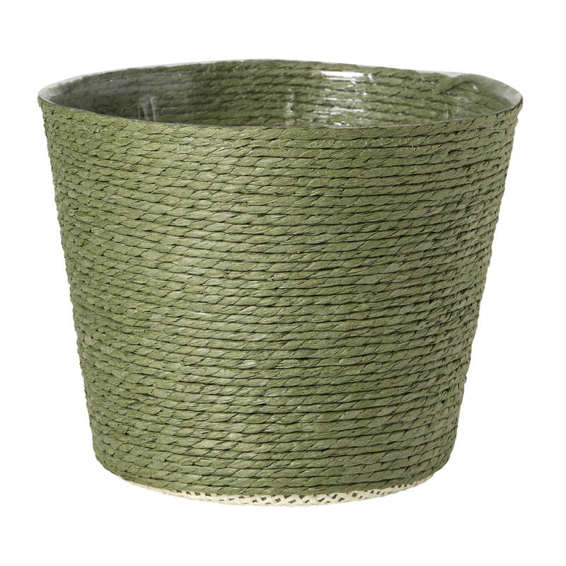 Bloempot mand groot - diverse varianten - &Oslash;13.5x11 cm