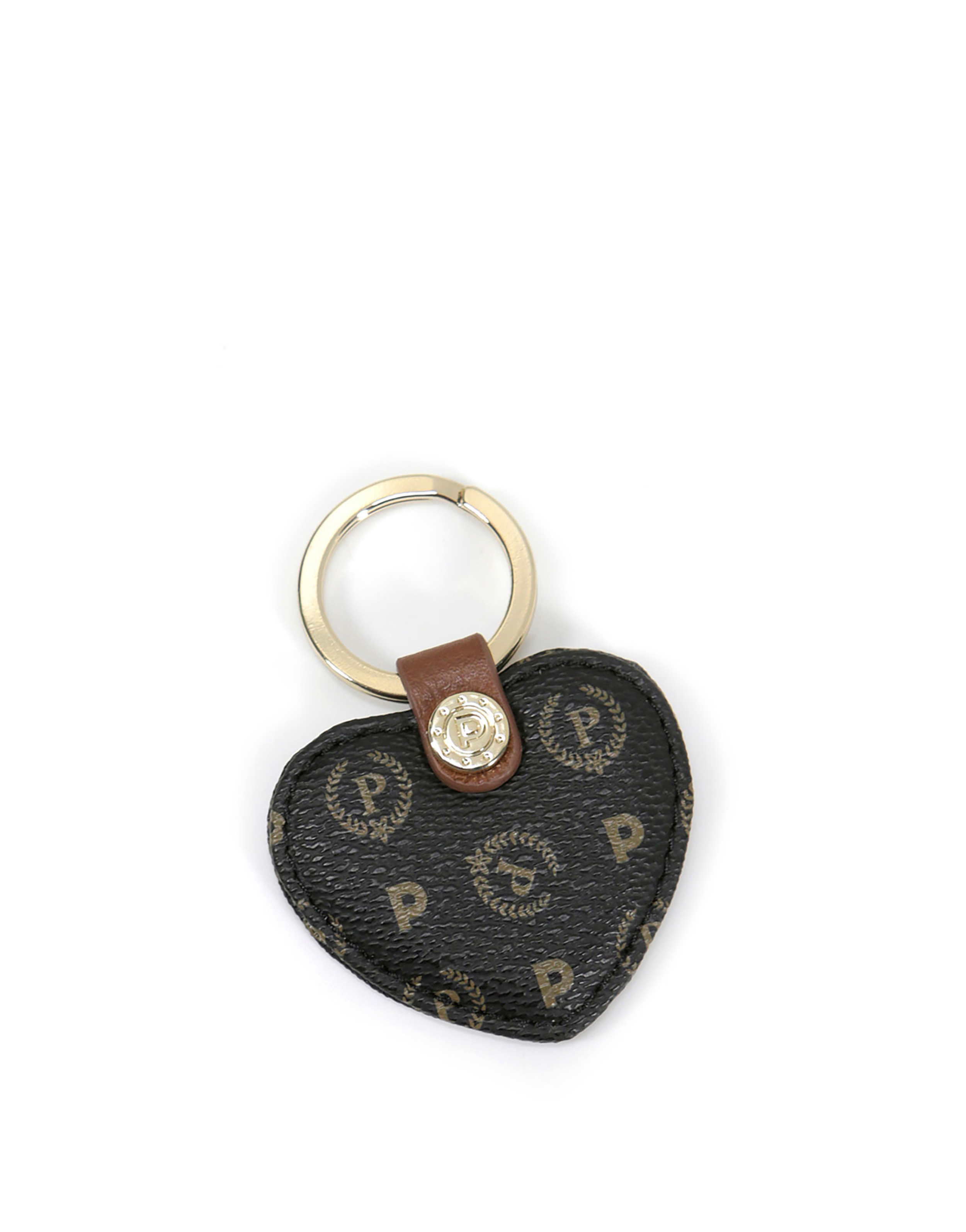 Portachiavi Cuore Heritage Logo Classic Nero/marrone