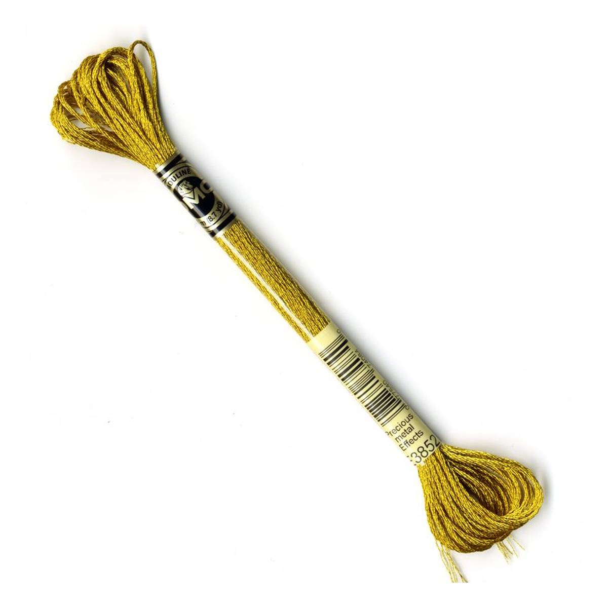 DMC Mouline Dark Gold Light Effects Embroidery Thread 8m (E3852)