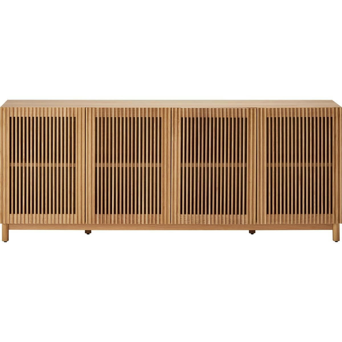 UMEA - Buffet 4 portes bois/frêne 180 cm