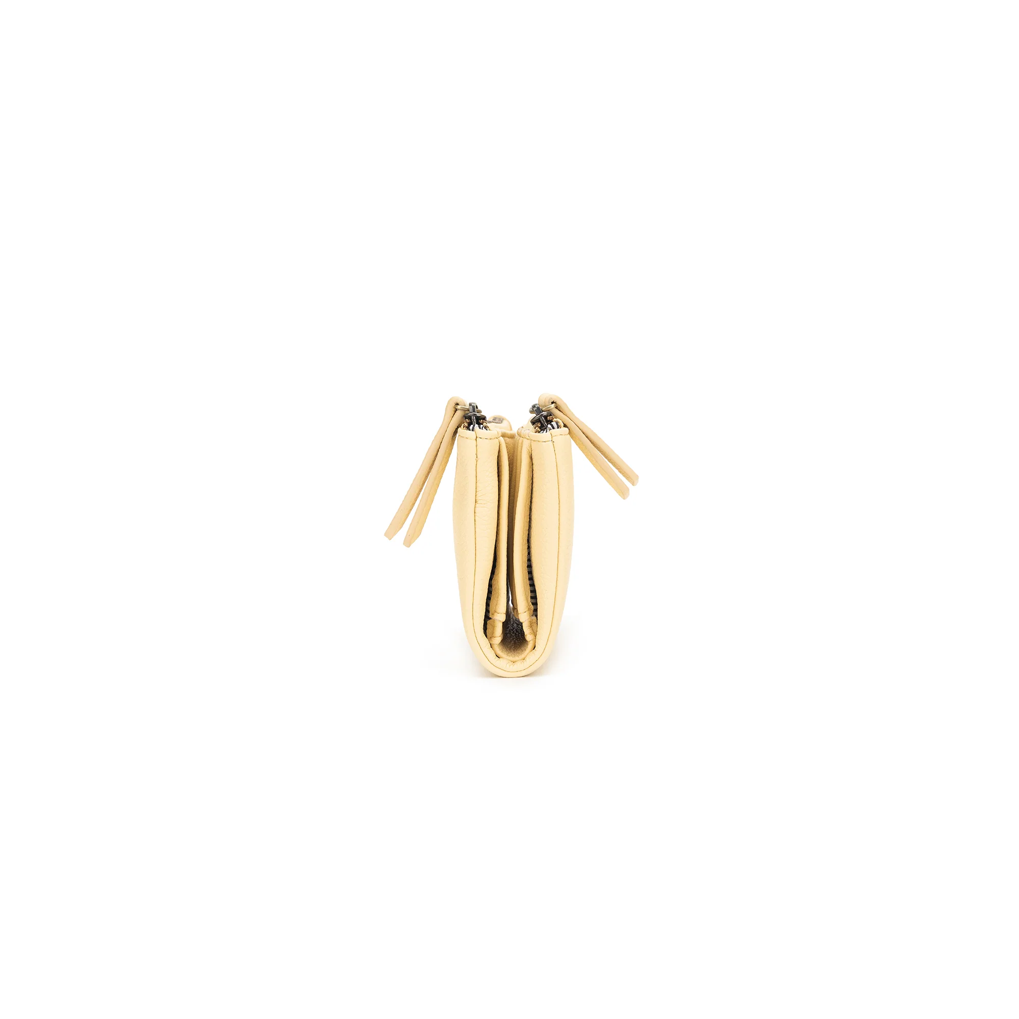 Avril Yellow Chiffon Mini Wallet by Black Caviar