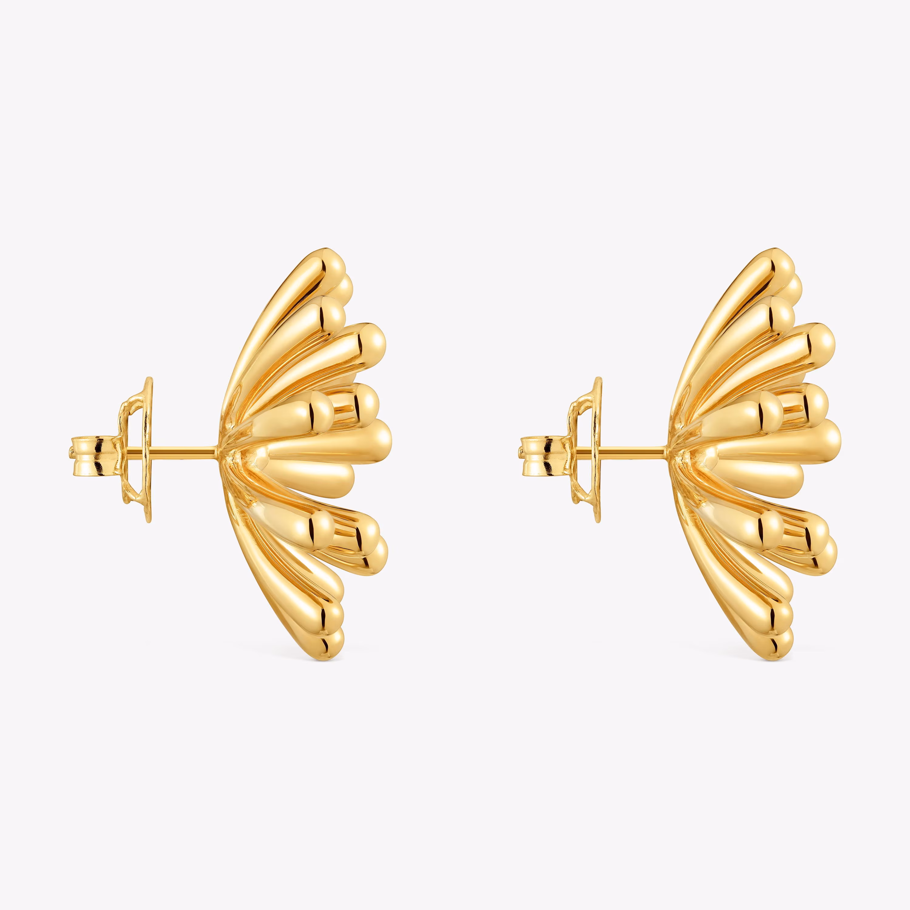 Pendientes con baño de oro 18 kt sobre plata 28 mm TOUS Garden