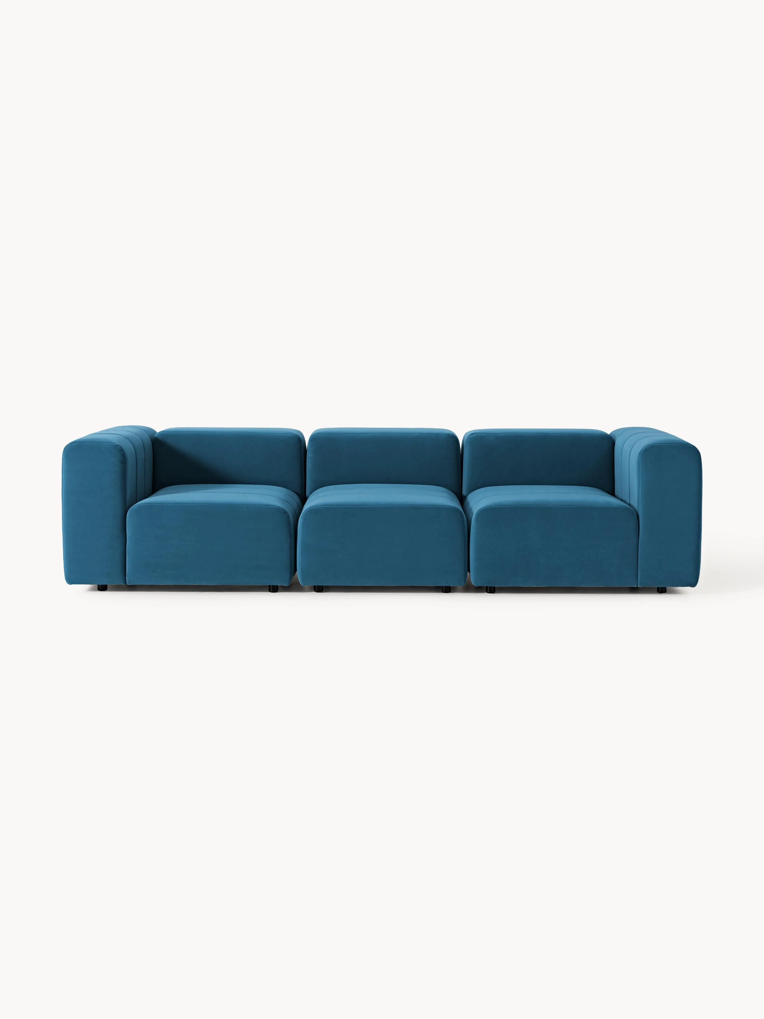Modulares Samt-Sofa Lena (4-Sitzer)