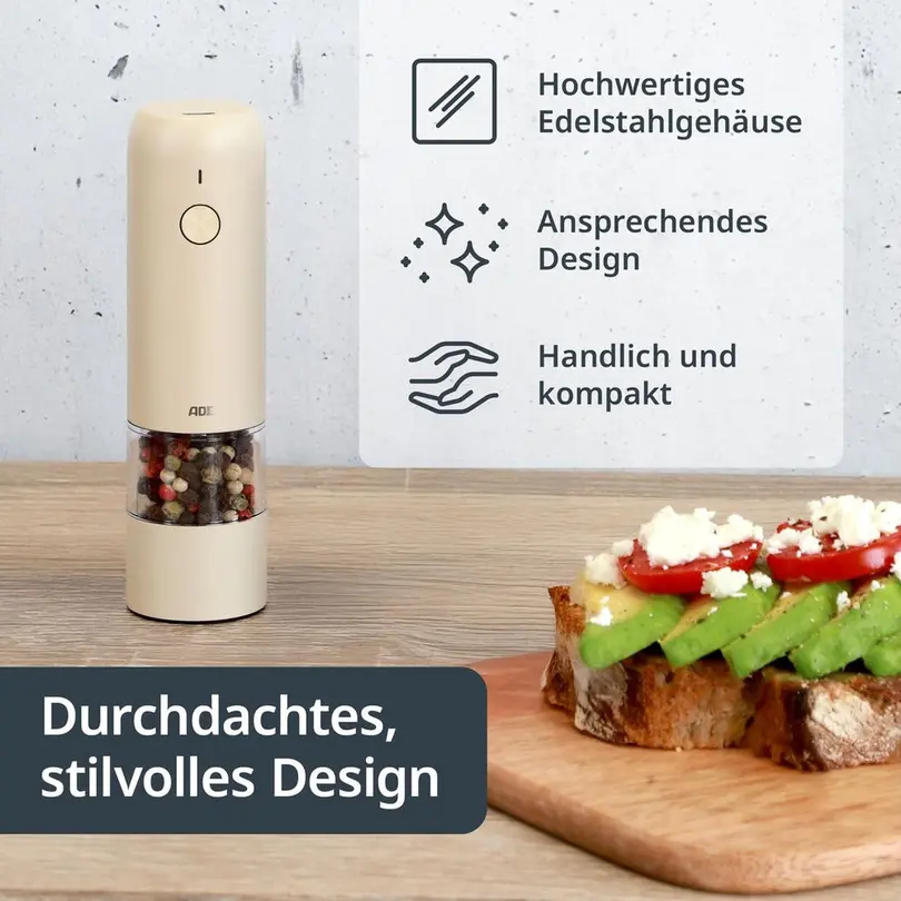Salz- und Pfeffermühle elektrisch Ade