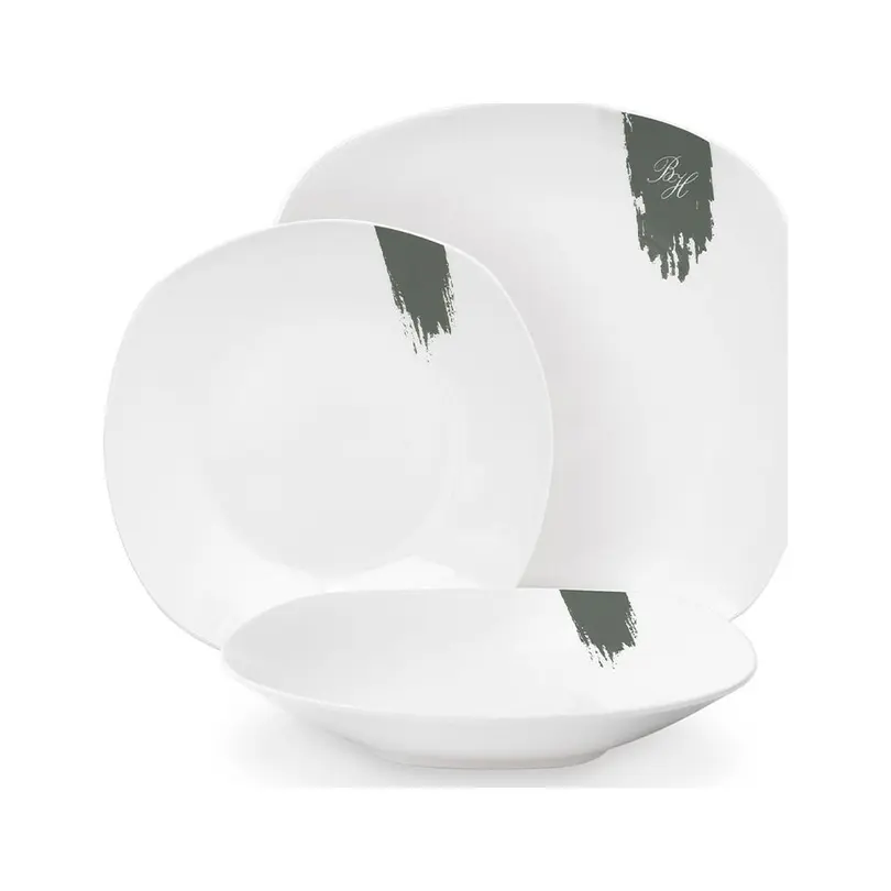 Geschirrset 18-teilig Matte Green Collection