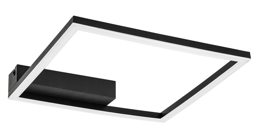 Lampa sufitowa HELETH czarno-biała LED 1x24W Ciepła biel 2060lm Rabalux