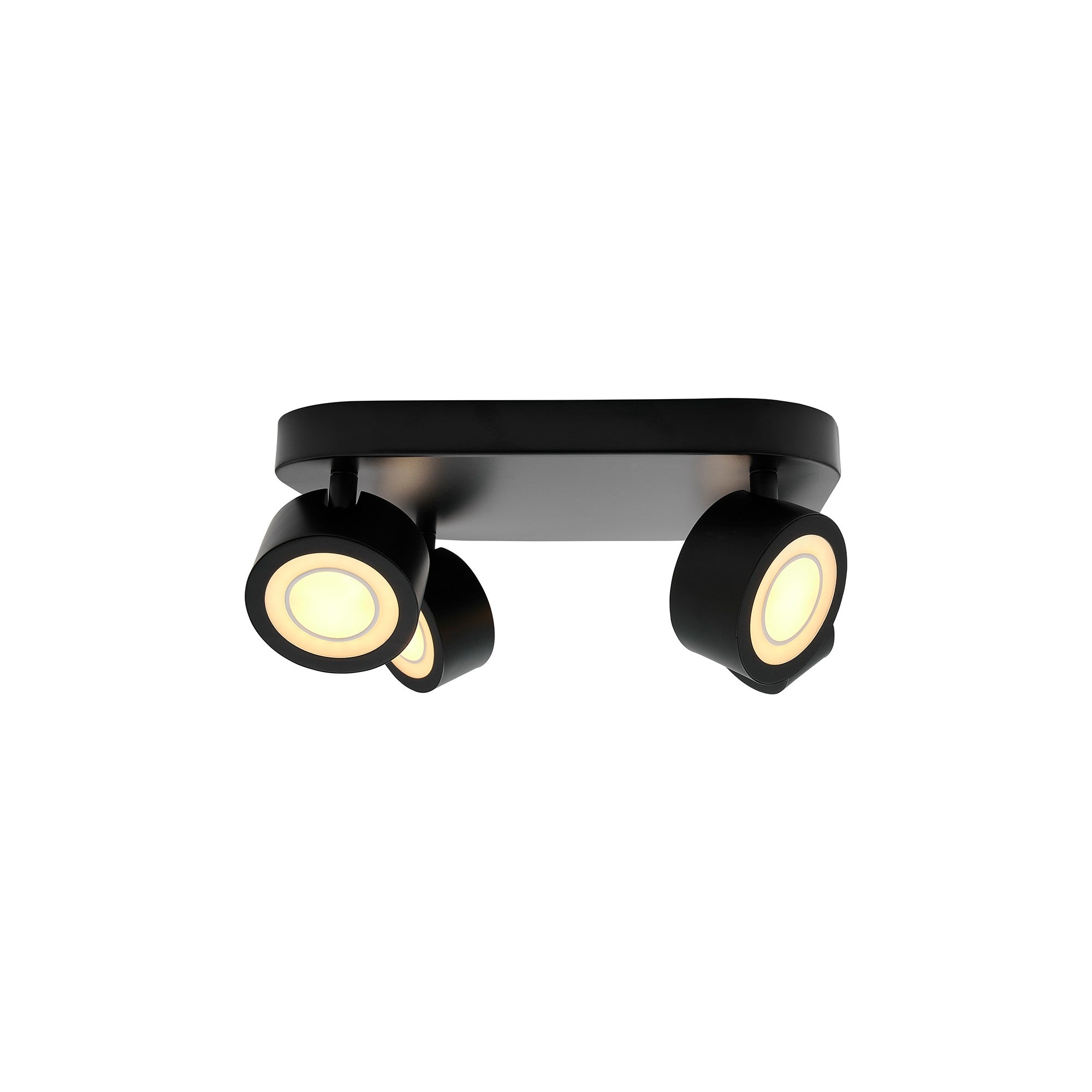 Nordlux Clyde 4-Spot | Plafondlamp | LED Module | Zwart