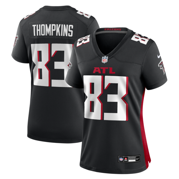 Deven Thompkins Atlanta Falcons Nike Women's Team Game Jersey -  Black