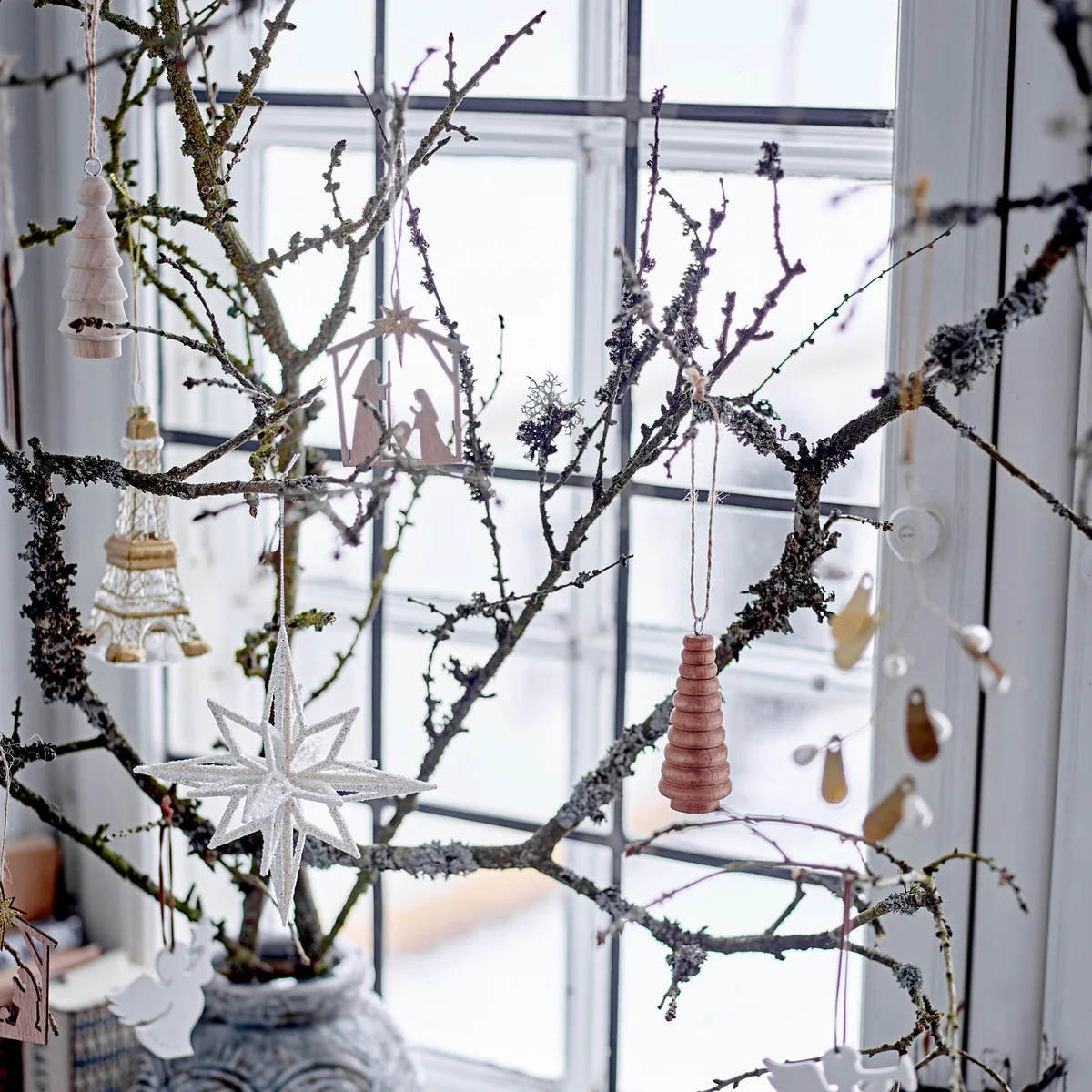 Bloomingville - Jivan Ornament, natur (3er-Set)