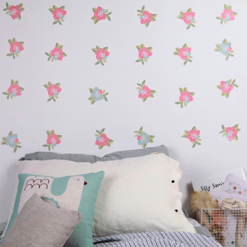 - Sticker mural pêches