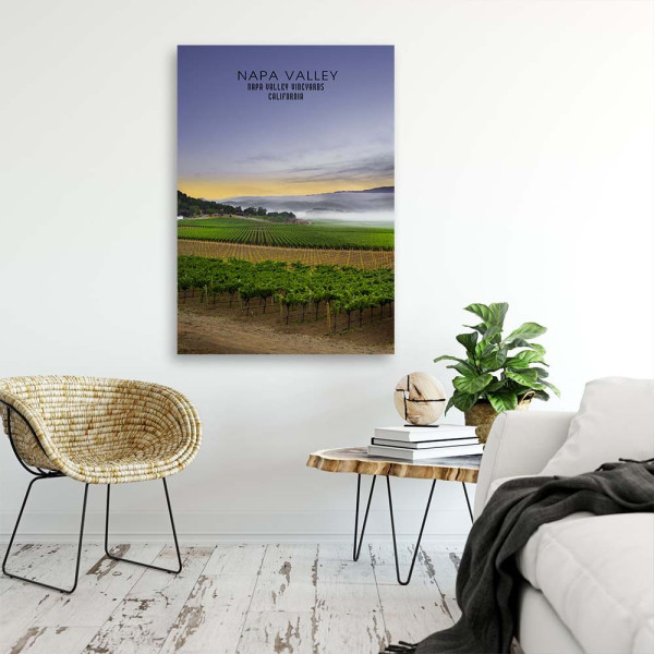 Feeby Obraz na płótnie Napa Valley o świcie 40x60