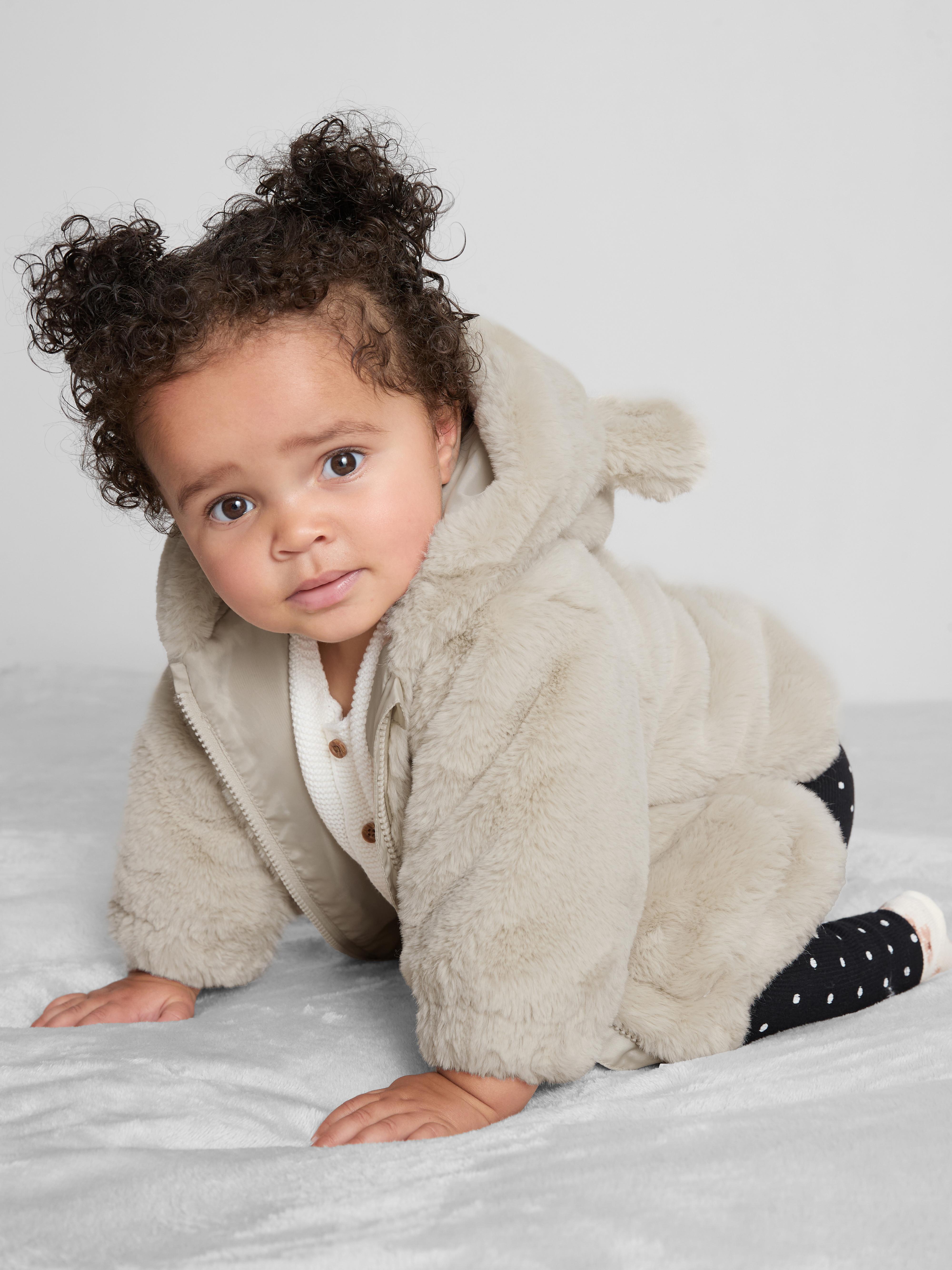 0-36mths | Faux Fur Bear Jacket