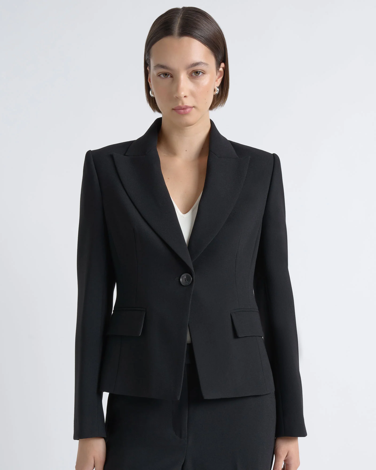 Crepe Cropped Blazer