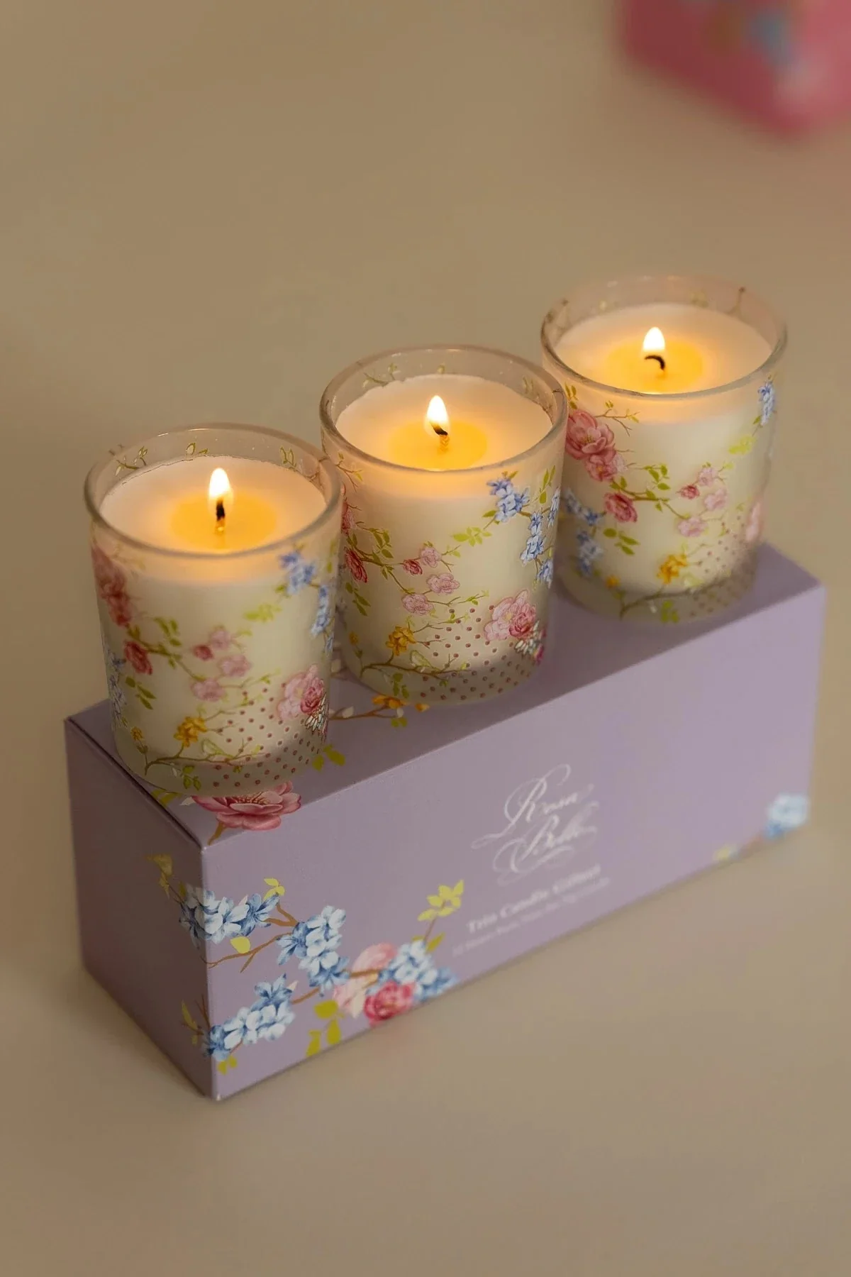 Rosa Belle Trio Candle Giftset