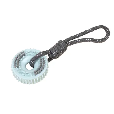 TIAKI Spiky Wheel Chew Toy with Rope