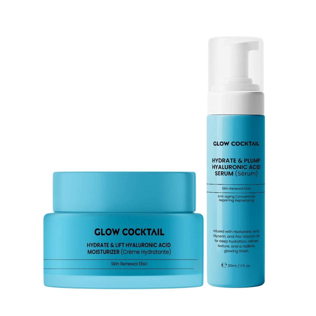 GlowCocktail London Hydrate & Lift Hyaluronic Acid Moisturizer 50Ml   Hydrate & Plump Hyaluronic Acid Serum 30Ml