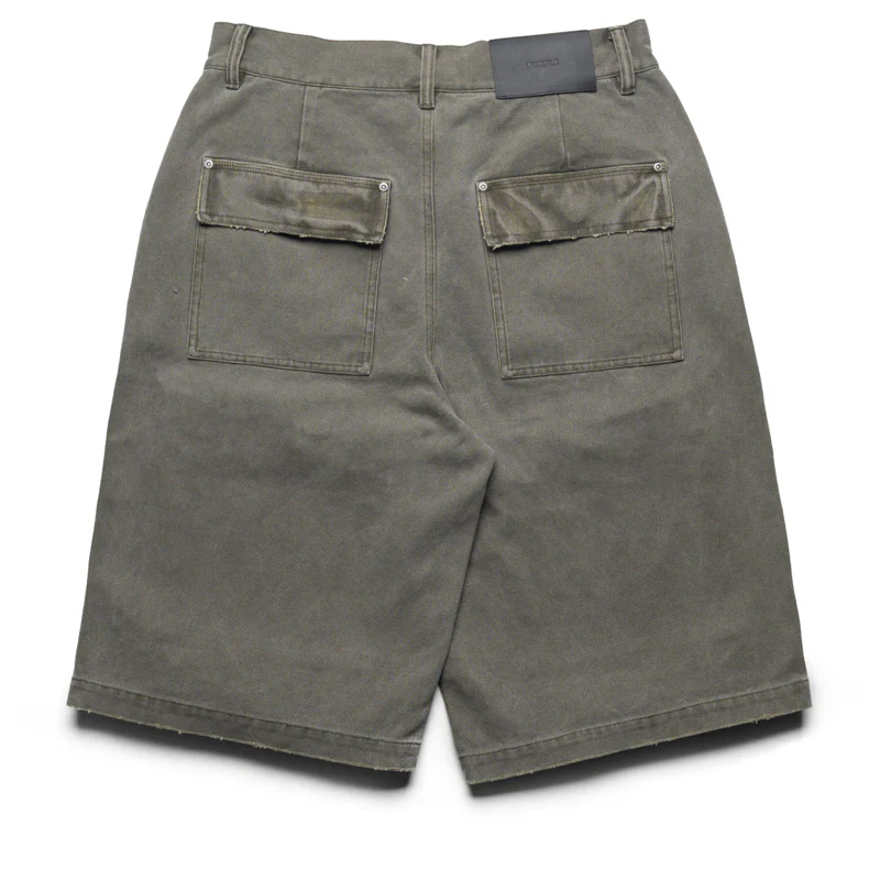 Purple Brand Canvas Cargo Shorts - Green