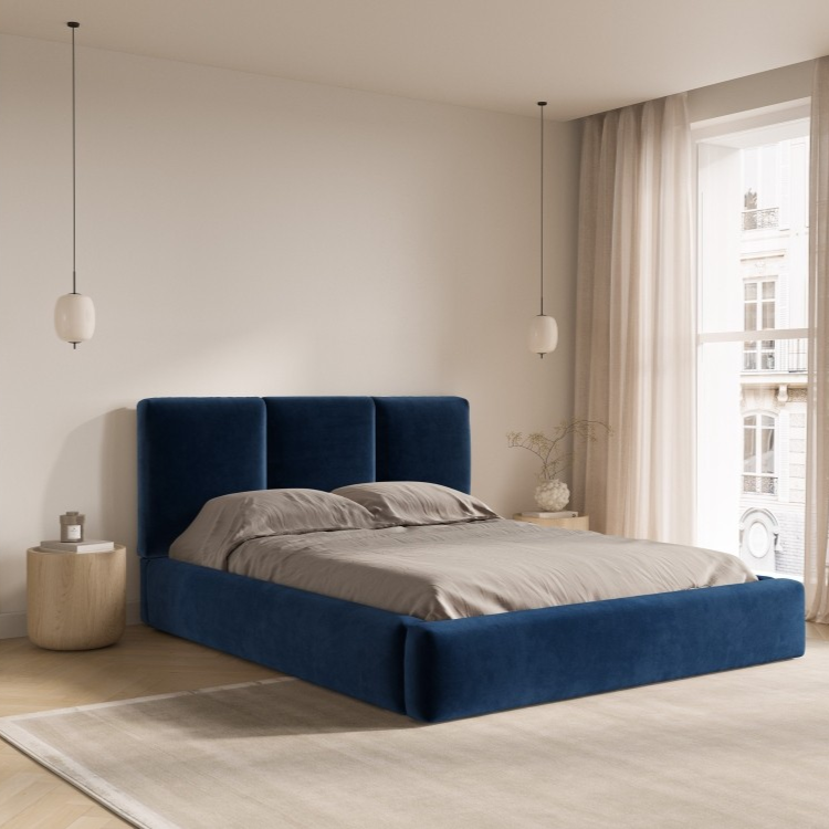 Windsor & Co Horizon Bedframe met Opbergvak - 160 x 200 cm - Fluweel -