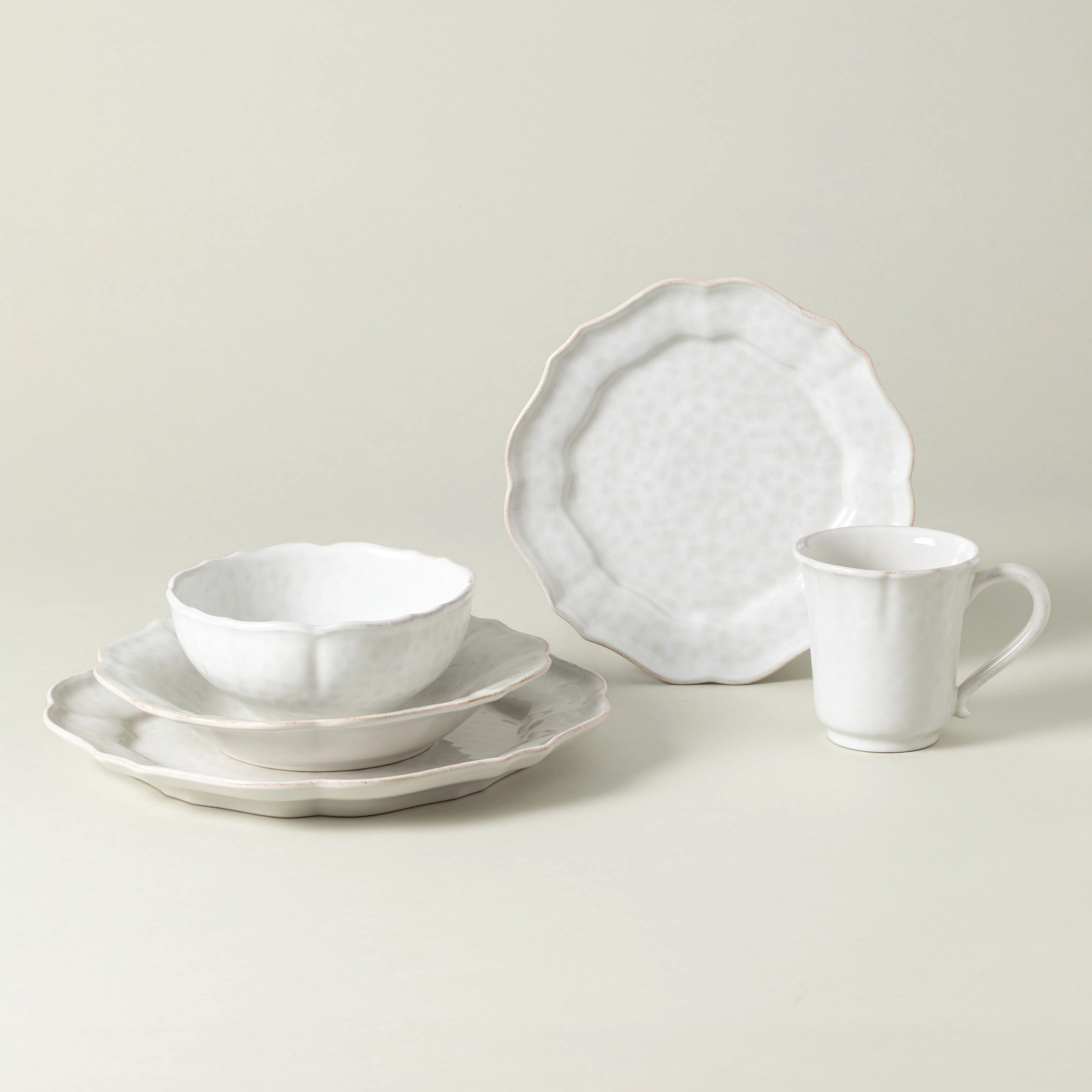 5-Piece Dinnerware Set Impressions, Casafina by COSTA NOVA