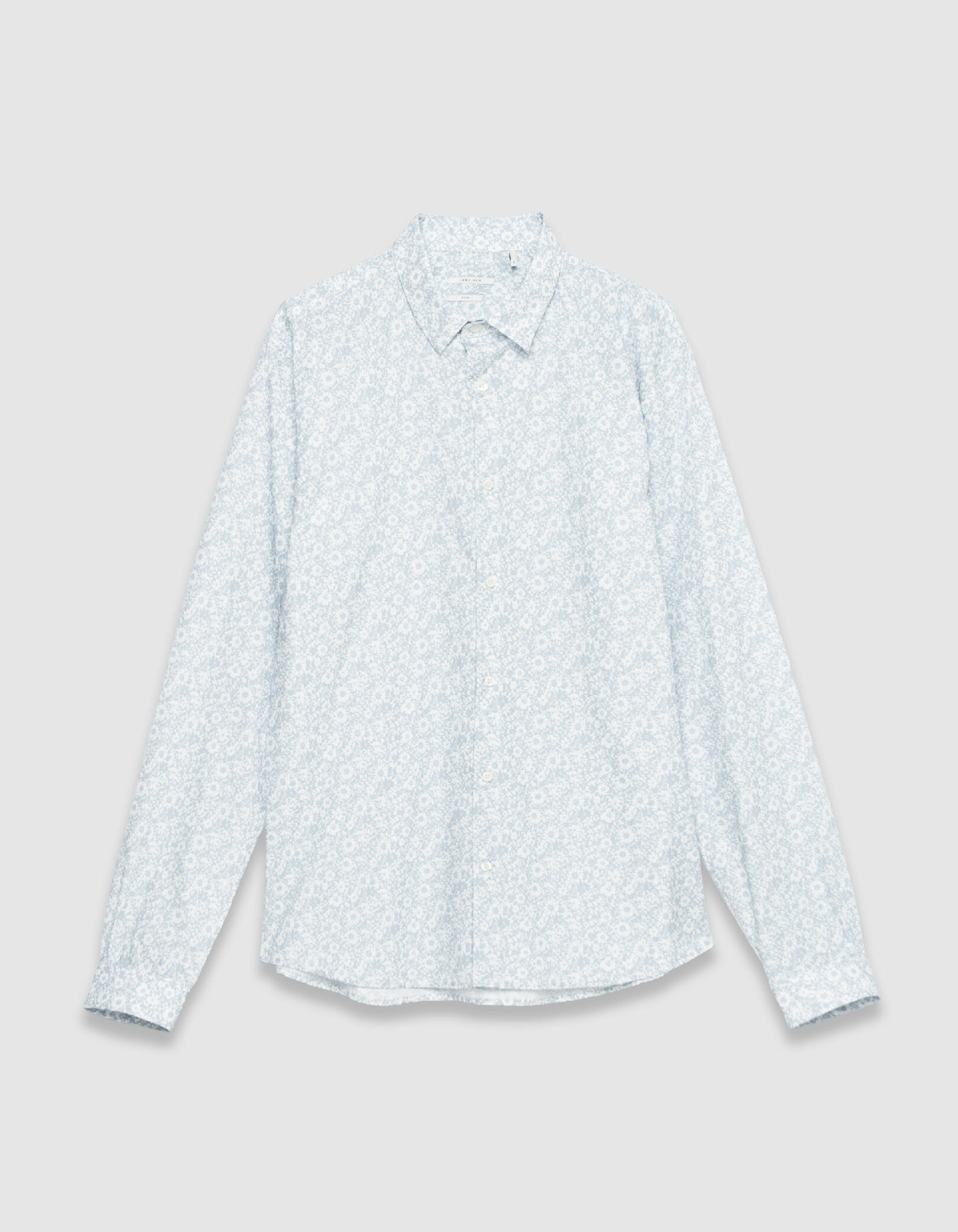 Chemise slim verte tissu Liberty motif fleurs Homme