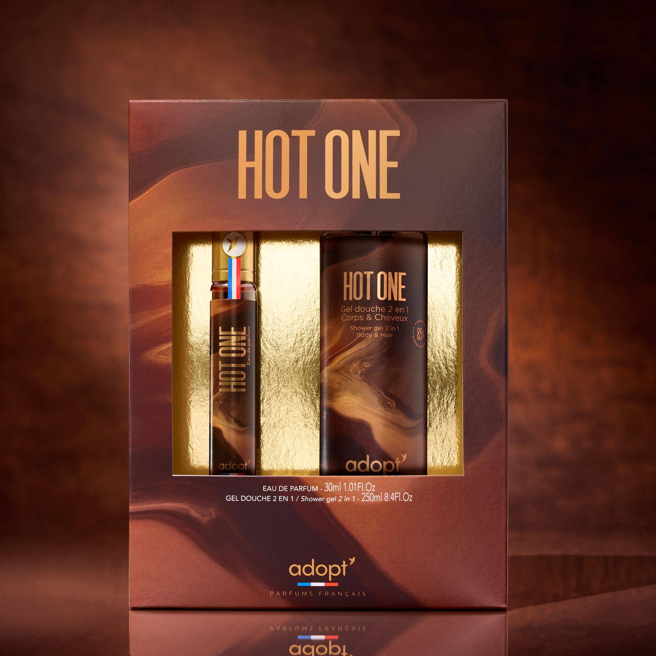 Hot OneCoffret eau de parfum 30 ml   gel douche 250 ml