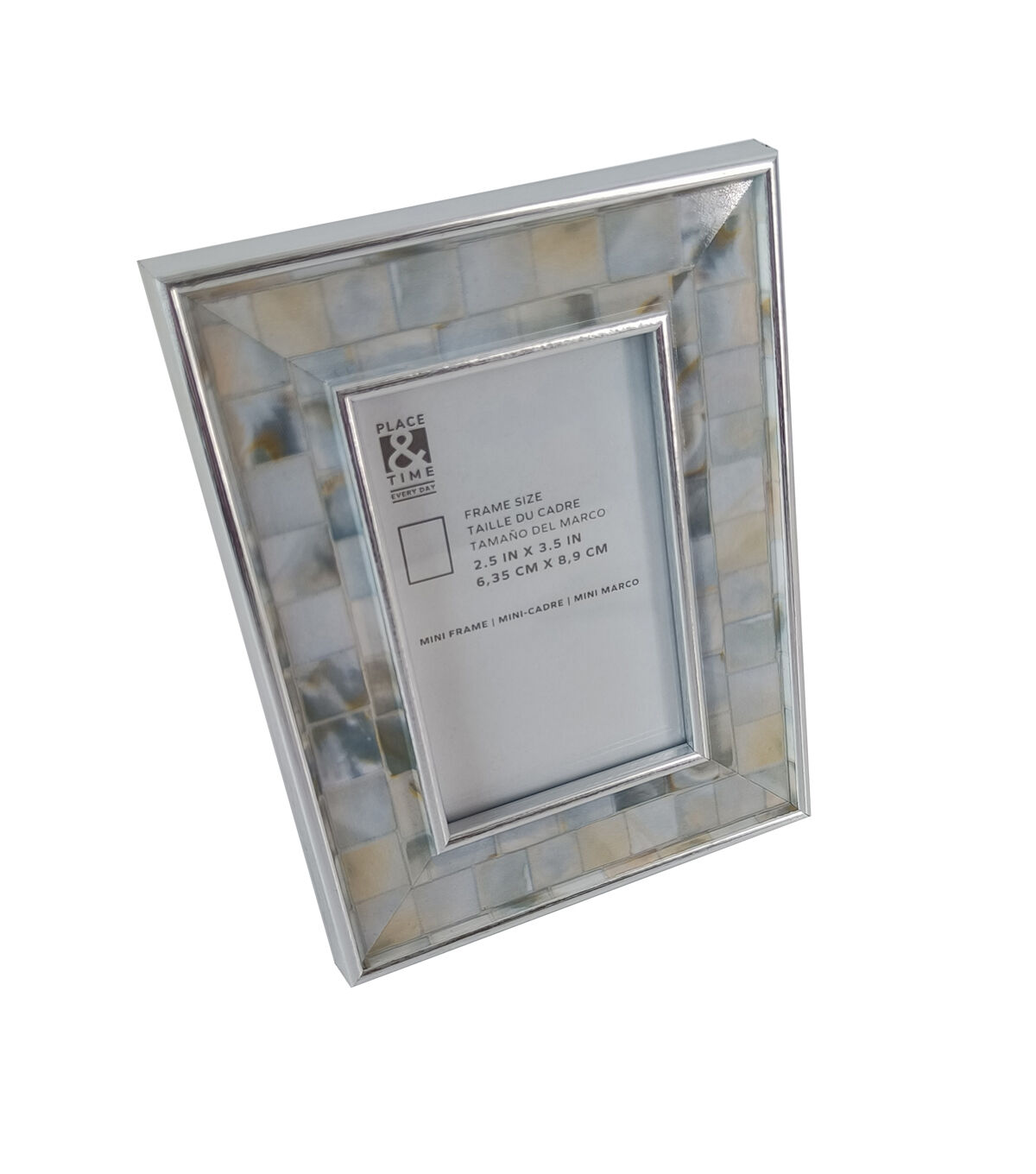 2.5 x 3.5 Mosaic Plastic Tabletop Picture Frame by Place & Time