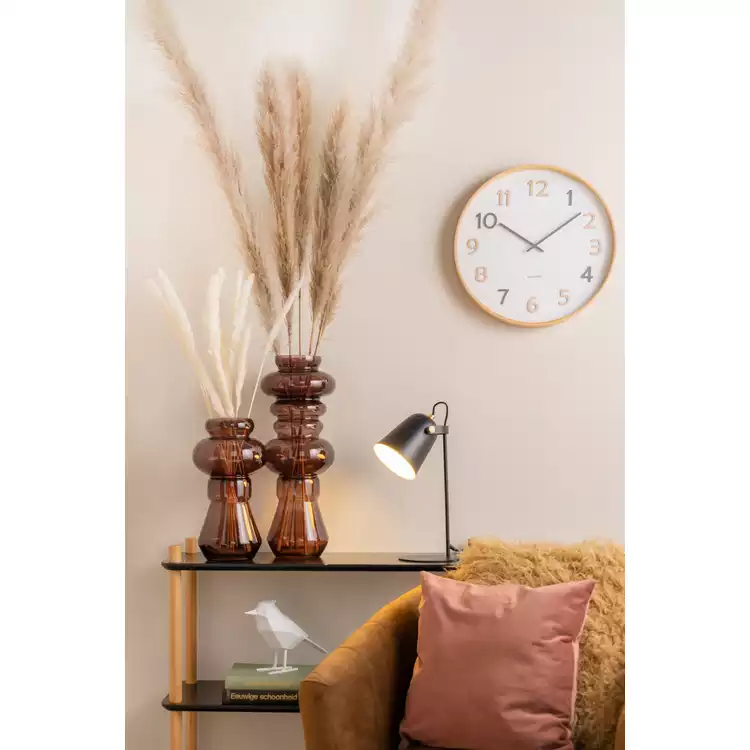 Karlsson Pure Analogue Wooden Wall Clock - Natural