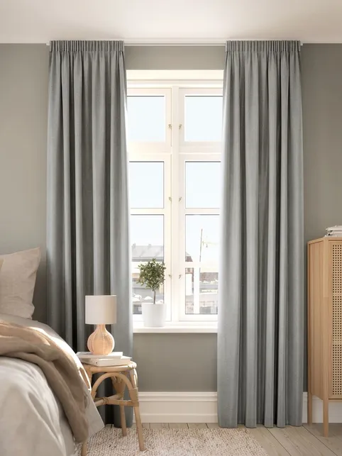 Mørklægningsgardin LEKA 1x140x300 grå