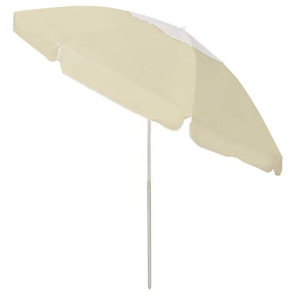 Parasol de plage jaune sable 240 cm vidaXL