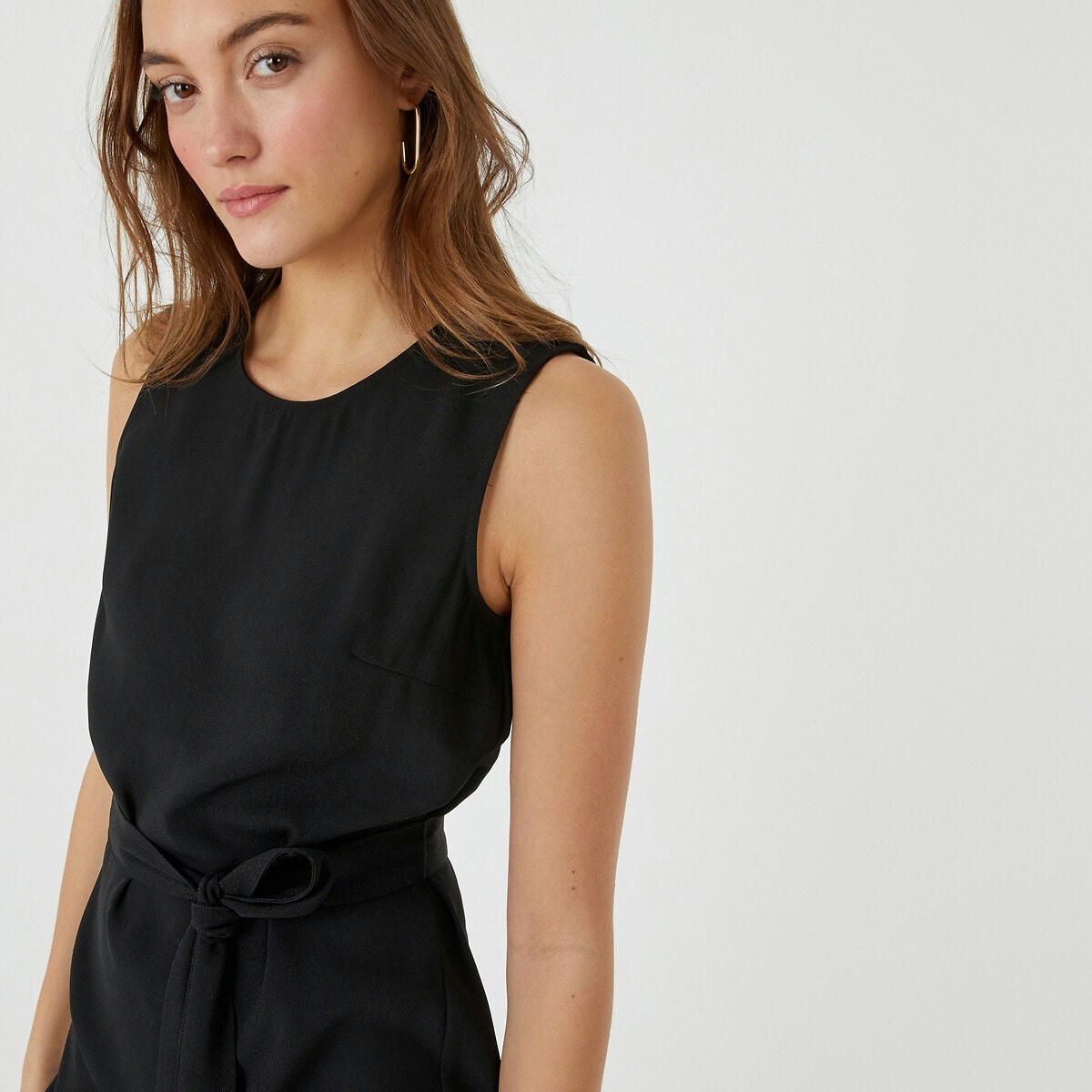 Robe droite sans manches