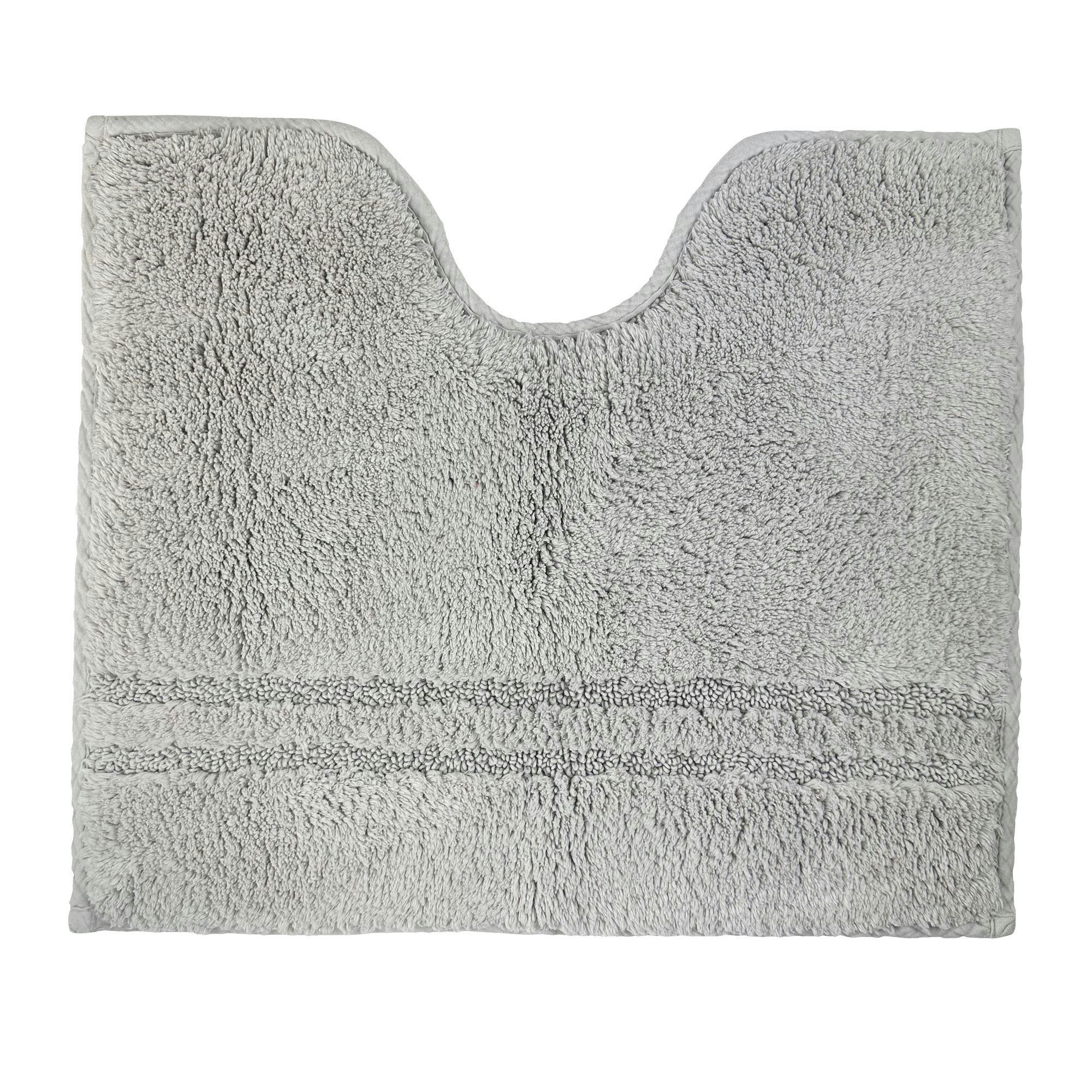 LIGNUS - Tapis contour wc 50x45 gris brume en coton