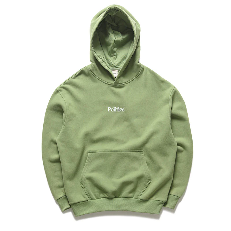 Politics Vintage Wash Hoodie - Olive