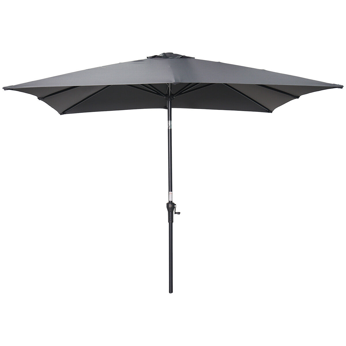 Garden Impressions stokparasol Lotus donker grijs 250x250 cm
