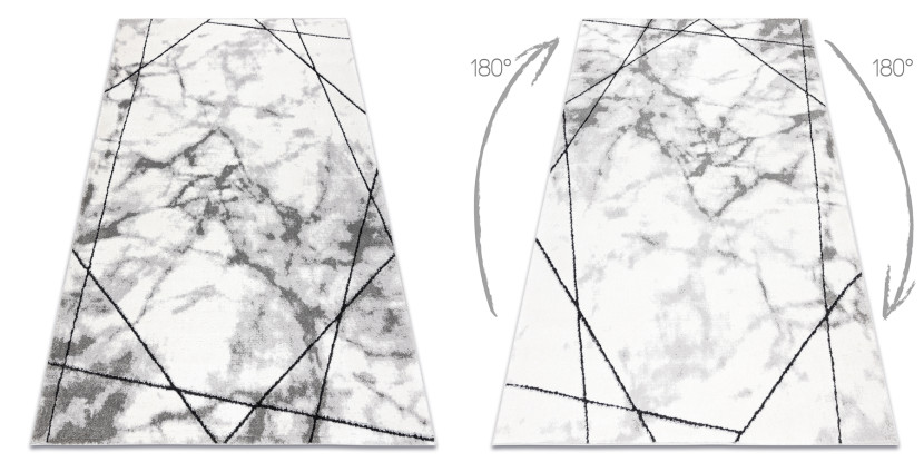 Dywan nowoczesny COZY Lina, geometryczny, marmur - 80x150 cm