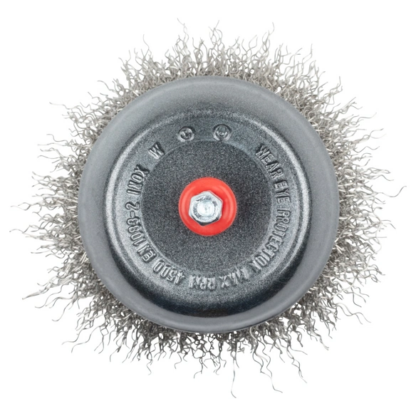 Topf-Drahtbürste, Ø: 75 mm, Edelstahl
