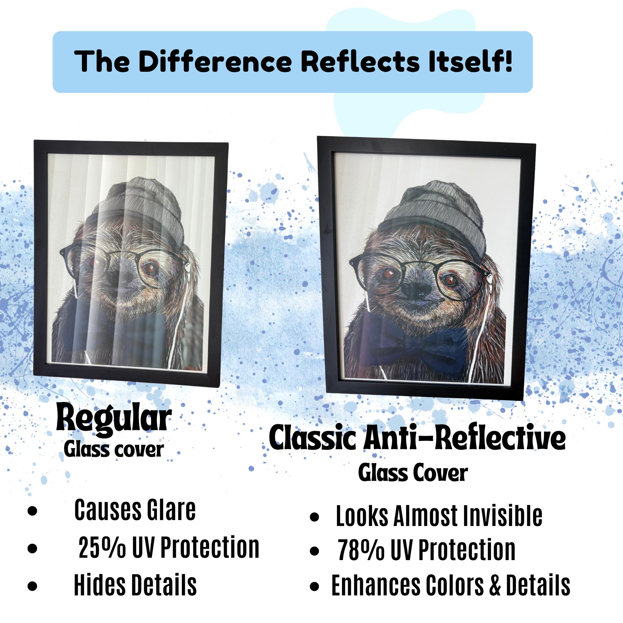 Upgrade Your Glass Display | Classic AR 78% UV Conservation Anti-Reflective Picture Frame Glass Covers | Glass For Picture Frames