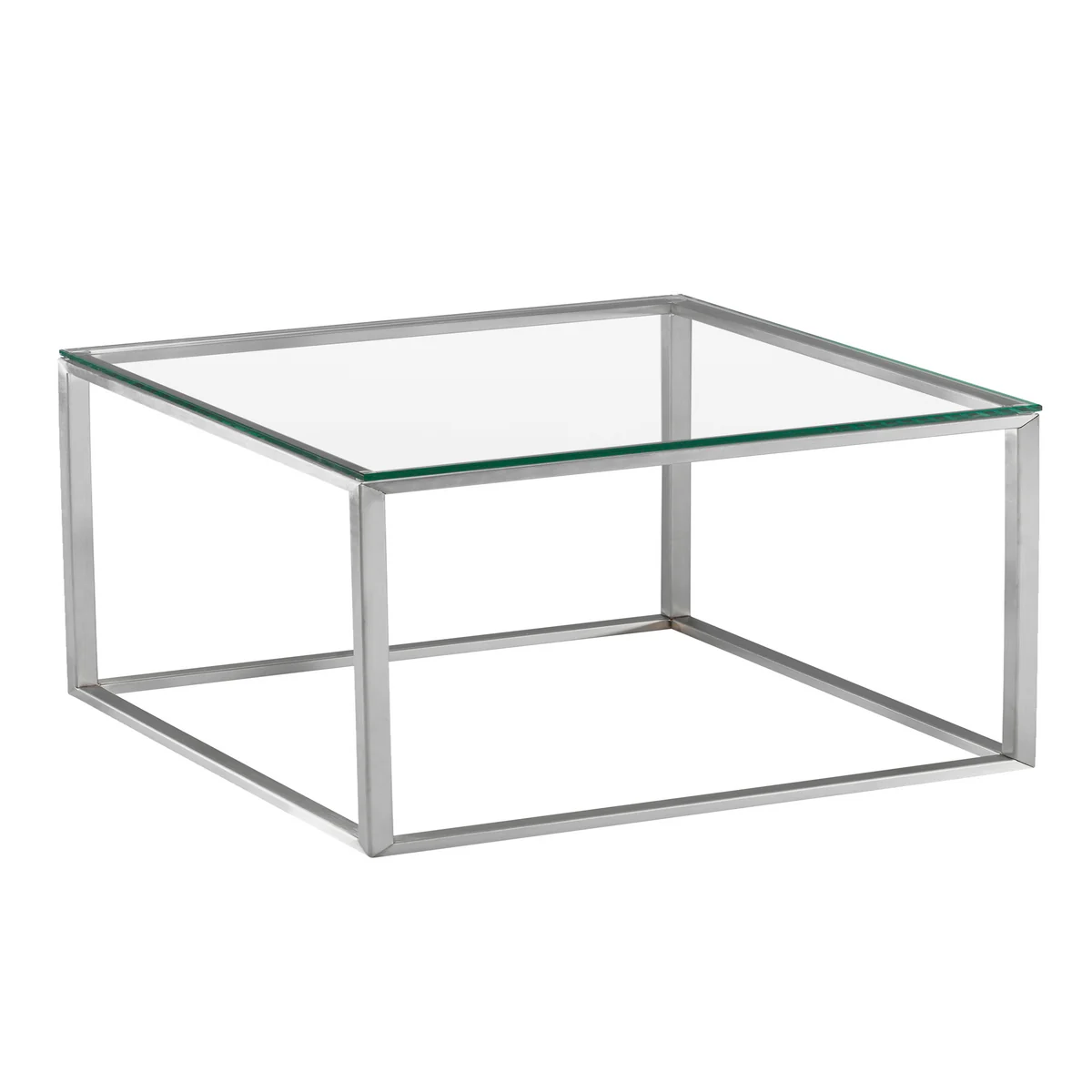 Hans Hansen - Less H 15 VA Couchtisch, Glasplatte (klar)
