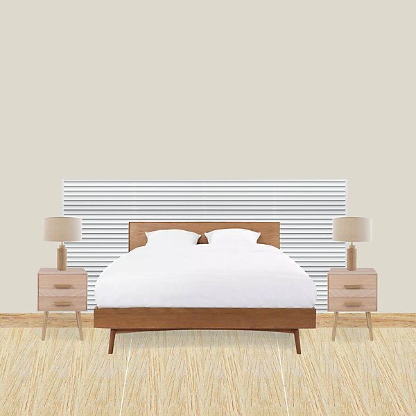 Kit tête de lit DIY avec des panneaux muraux WX204 RIPPLE Orac Decor - Revêtemen