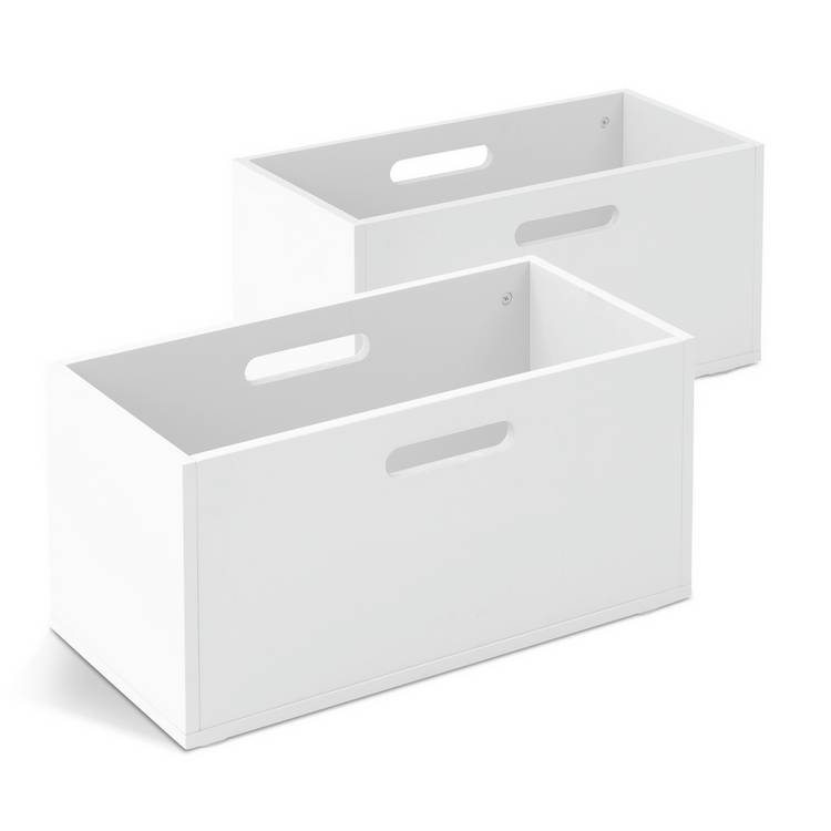 Habitat Henri 2 Storage Boxes - White
