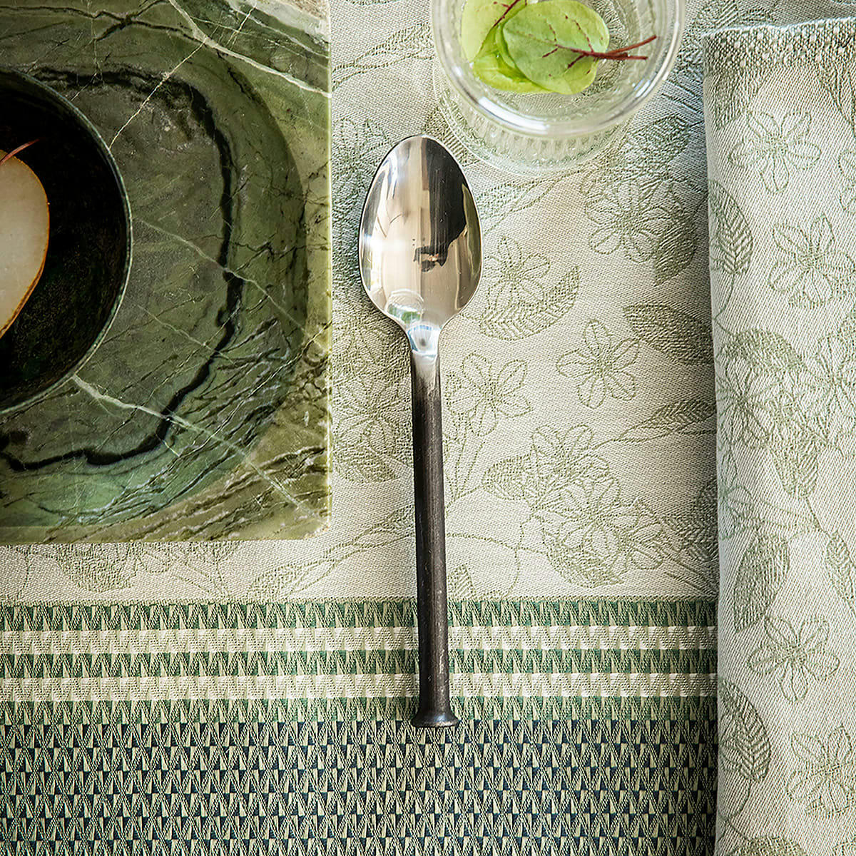 ESSENTIEL GRAVURE - Serviette en coton nature 58 x 58