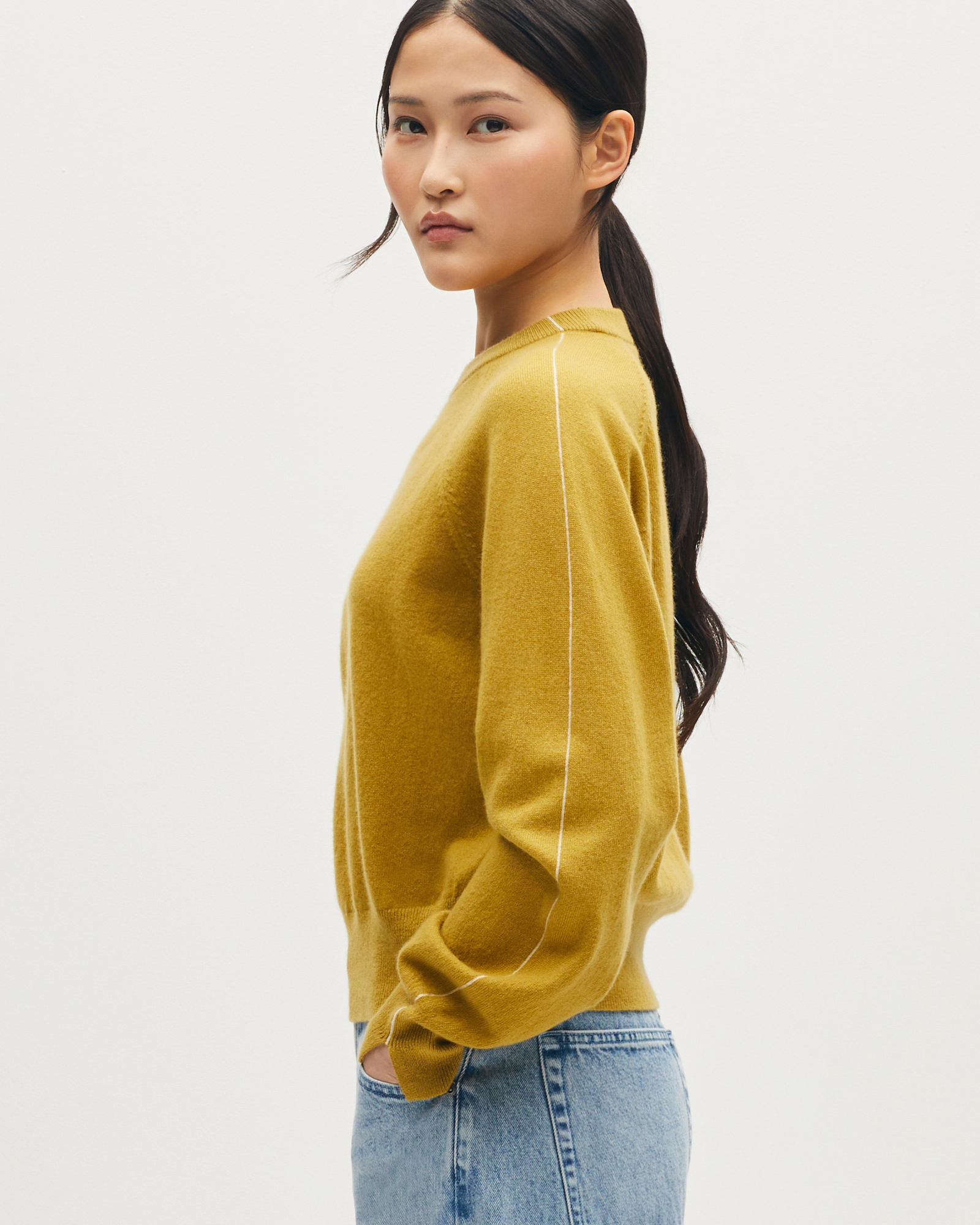 Pull col rond en cachemire