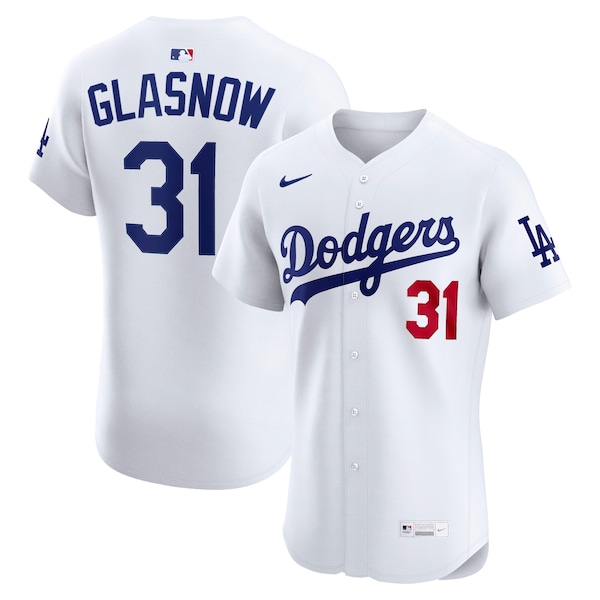 Tyler Glasnow Los Angeles Dodgers Nike Home Elite Jersey - White