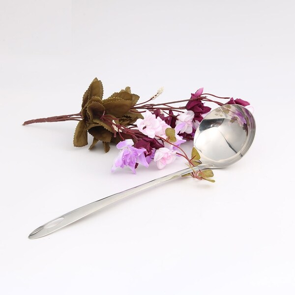 Stainless Steel Soup Ladle Slotted Ladle Chef Cooking 11" 2pcs - 11" x 2.9" x 0.8"(L*W*H)
