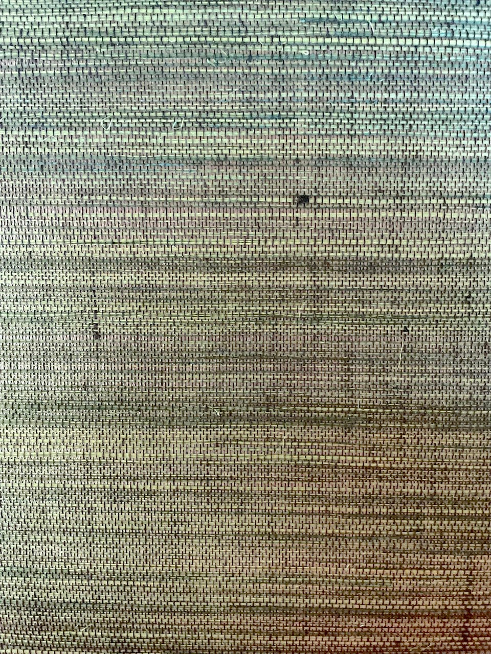 Behang Sisal groen blauw mix zilver metallic