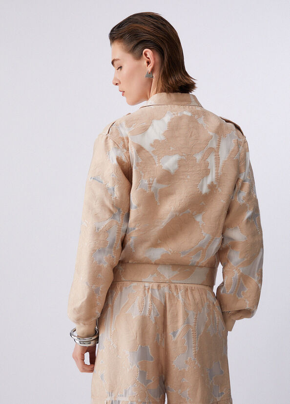 Giacca in organza jacquard