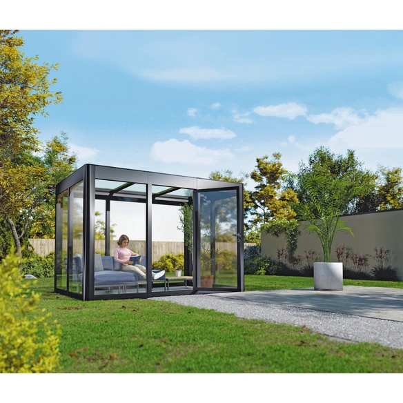 Gewächshaus »SunGarden Infinity 3.2«, BxHxT: 338 x 229 x 233 cm, anthrazit-metallic