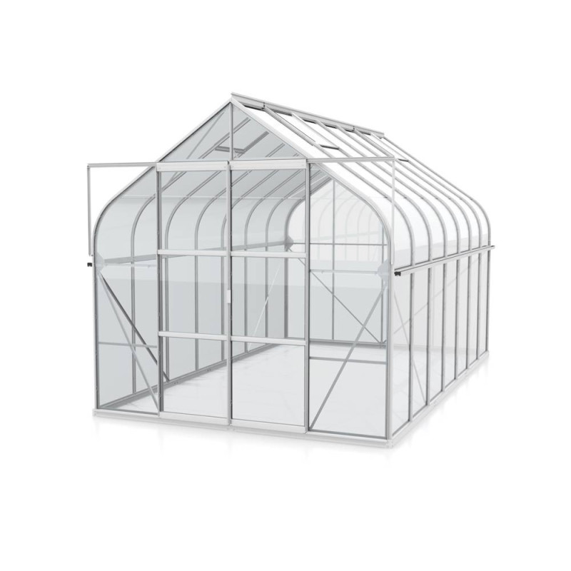 Serre en verre Dione aluminium anodisé 11,5 m² VITAVIA